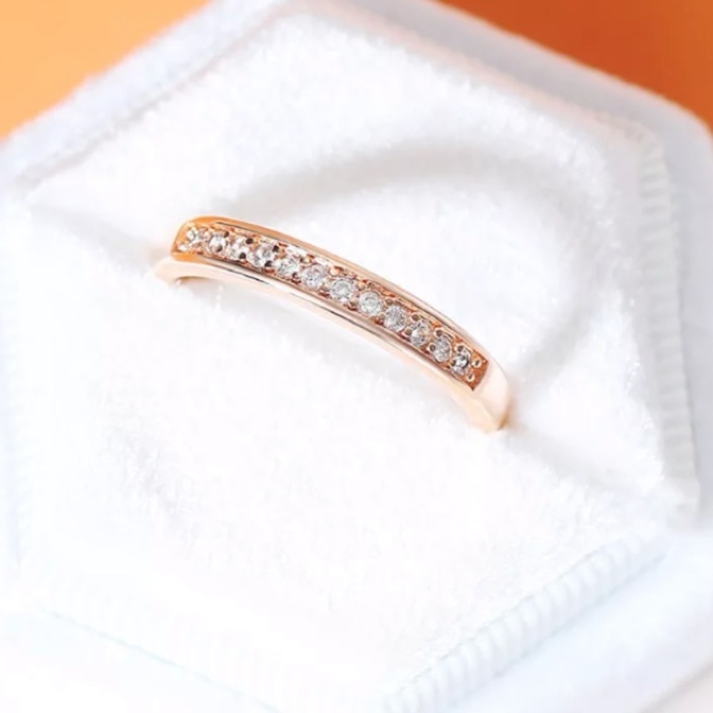 New 18 k rose gold plated band - Picture 2 of 8